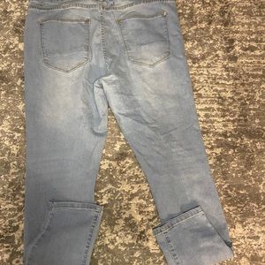 Light blue skinny jeans